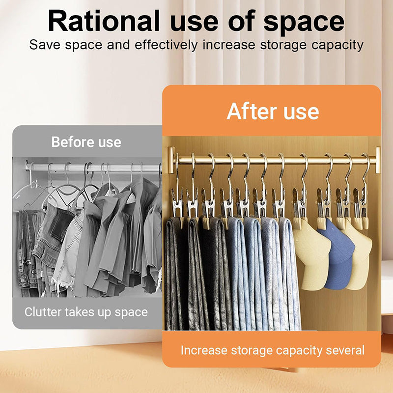 Space-Saving Clothes and Hat Storage Hook