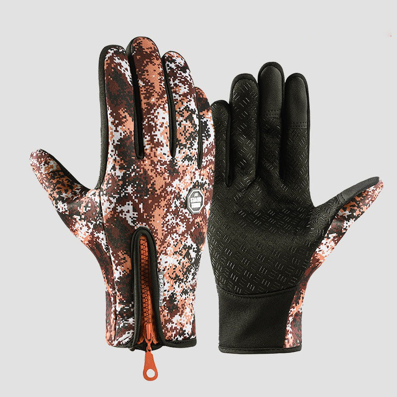 Winter Outdoor Gloves - Cycling/Skiing/Hiking, Warm Fleece, Water-Resistant, Upgraded 3-Finger Touchscreen