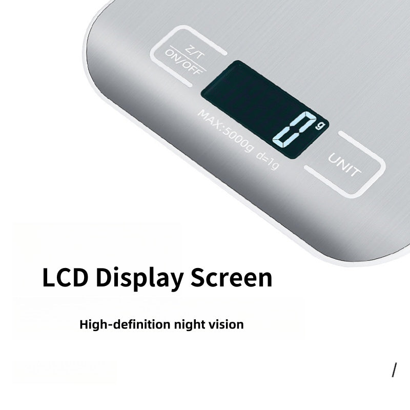 Food Kitchen Scale, Digital Grams and Ounces for Weight Loss, Baking, Cooking, Keto and Meal Prep, LCD Display