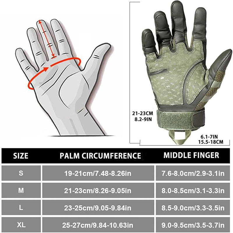 High Sensitivity Touch Screen Outdoor Tactical Training Glove
