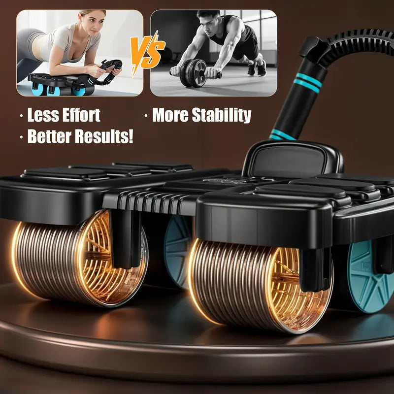 2025 New Automatic Rebound Ab Roller Wheel with Elbow Support