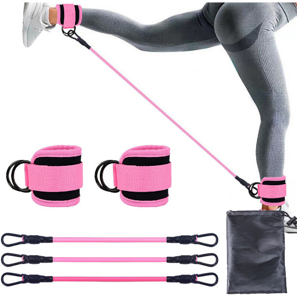 Ankle Fitness Belt(3pcs:10, 20, 30LB Each with One Pair of Ankle Strap)