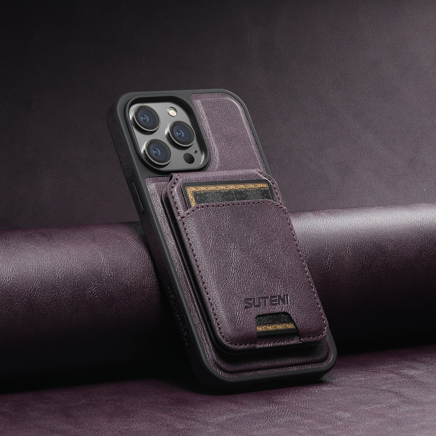 Suitable for iPhone 12/13/14/15/16 Series 2-in-1 MagSafe Magnetic Wireless Charging Card Holder Mobile Phone Case