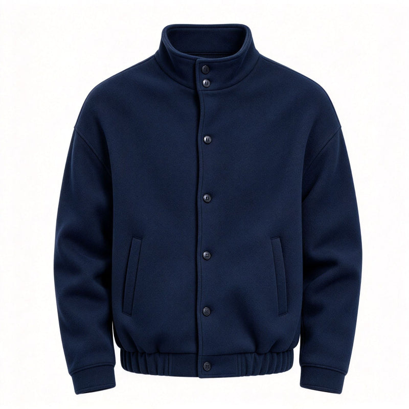 Men's Warm Stand-Collar Button Jacket