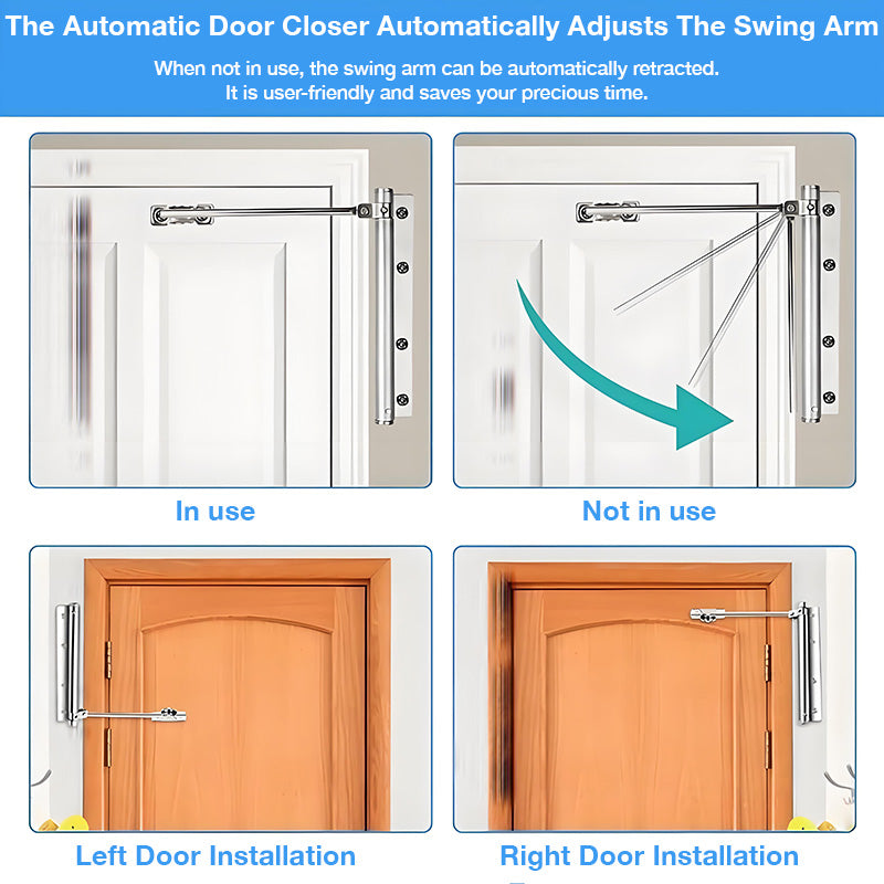 Automatic Door Self-Closing Hinge
