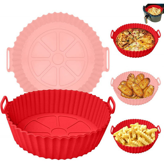Air Fryer Silicone Baking Tray(Reusable)