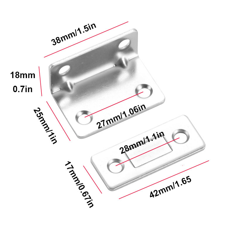 Ultra-thin Invisible Cabinet Door Magnets(L-Shaped)