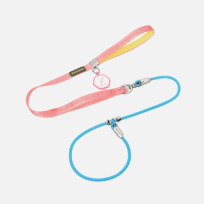 PRO Training Slip Lead (P-Rope)– 360° Anti-Tangle Swivel | Includes FREE Poop Bag Holder