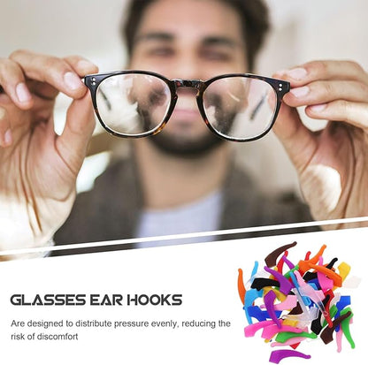 5 Pairs Silicone Glasses Ear Grips, Anti-Slip Eyeglass Holders for Sports, Running & Daily Wear
