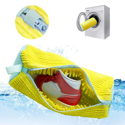 Chenille Microfiber Shoe Washing Machine Bag