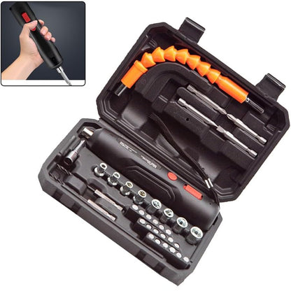 Handheld Li-Ion Pen-Style Electric Drill Set - Cordless Multifunctional Screwdriver Kit for Home Use