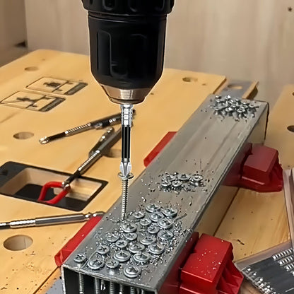 6Pcs High Magnetic Impact-Resistant Slip-Resistant Phillips Screwdriver Drill Bit Set (0.98 / 1.97 / 2.56 / 2.76 / 3.54 / 5.91 in)