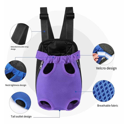 Pet Comfort Carrier Backpack- Adjustable Hands-Free Travel Bag for Cats & Dogs
