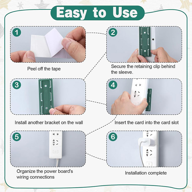 Adhesive Punch-free Socket Holder