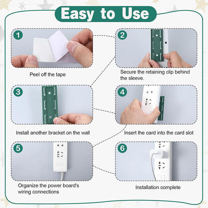 Adhesive Punch-free Socket Holder