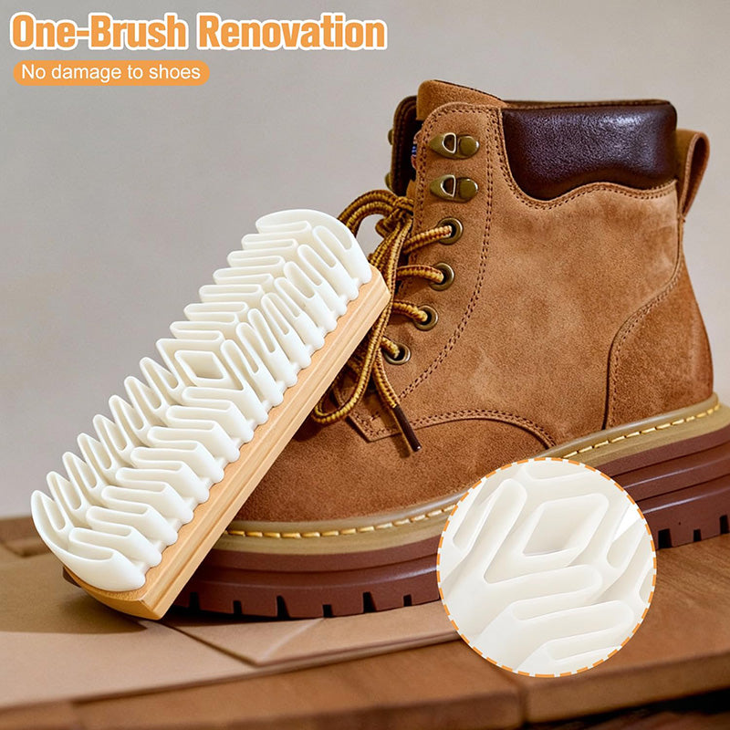 Soft Bristle Suede Brush - Gentle Deep Cleaning Tool for Suede & Nubuck Shoes, Bags & Accessories