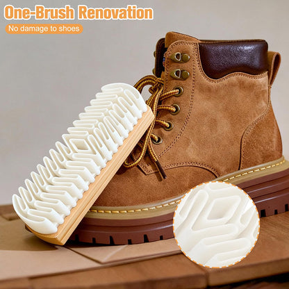 Soft Bristle Suede Brush - Gentle Deep Cleaning Tool for Suede & Nubuck Shoes, Bags & Accessories