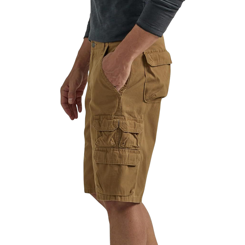 Men’s Premium 100% Cotton Cargo Shorts, 9 Pockets Design Outdoor Casual Daily Wear