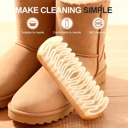 Soft Bristle Suede Brush - Gentle Deep Cleaning Tool for Suede & Nubuck Shoes, Bags & Accessories