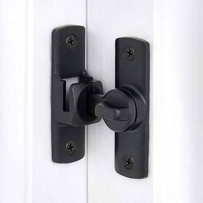 90/180 Degree Flip Barn Door Lock-Heavy-Duty Privacy & Security Latch for Doors, Cabinets & Gates