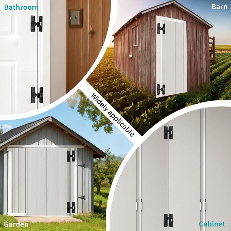 90/180 Degree Flip Barn Door Lock-Heavy-Duty Privacy & Security Latch for Doors, Cabinets & Gates