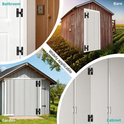 90/180 Degree Flip Barn Door Lock-Heavy-Duty Privacy & Security Latch for Doors, Cabinets & Gates