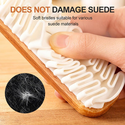 Soft Bristle Suede Brush - Gentle Deep Cleaning Tool for Suede & Nubuck Shoes, Bags & Accessories