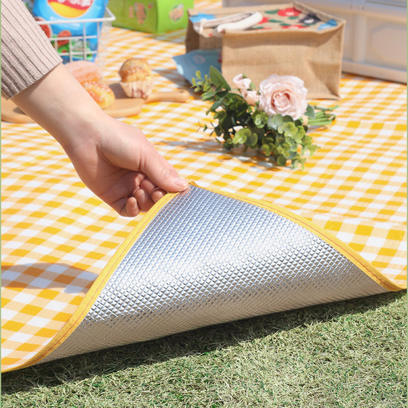 Waterproof Picnic Blanket with Carry Bag Included - Foldable, Sandproof & Extra Thick