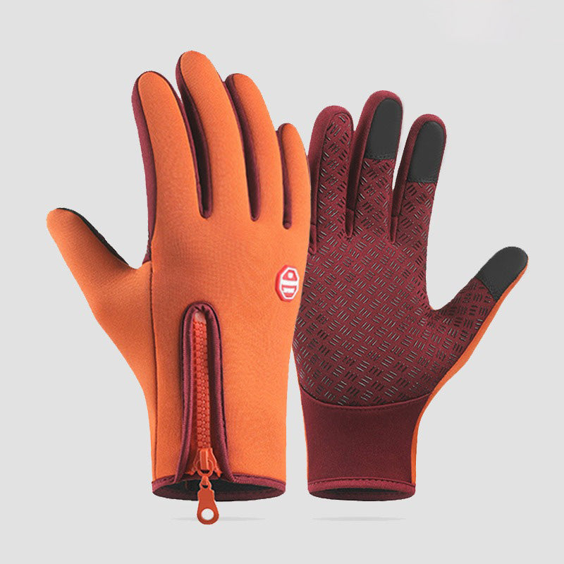 Winter Outdoor Gloves - Cycling/Skiing/Hiking, Warm Fleece, Water-Resistant, Upgraded 3-Finger Touchscreen