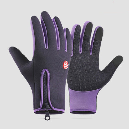 Winter Outdoor Gloves - Cycling/Skiing/Hiking, Warm Fleece, Water-Resistant, Upgraded 3-Finger Touchscreen