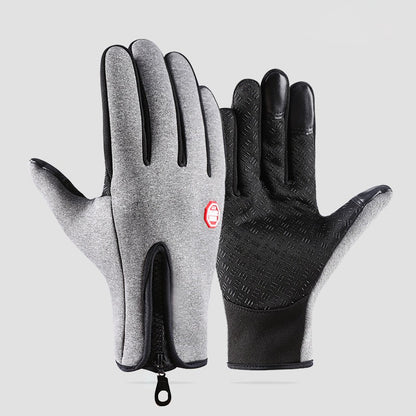 Winter Outdoor Gloves - Cycling/Skiing/Hiking, Warm Fleece, Water-Resistant, Upgraded 3-Finger Touchscreen