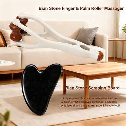 Bian Stone Finger & Palm Roller Massager