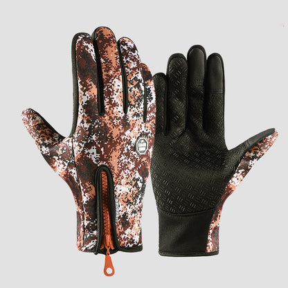 Winter Outdoor Gloves - Cycling/Skiing/Hiking, Warm Fleece, Water-Resistant, Upgraded 3-Finger Touchscreen