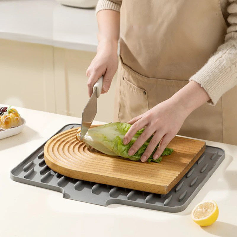 Silicone Quick-Dry Drain Mat for Kitchen