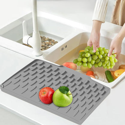 Silicone Quick-Dry Drain Mat for Kitchen