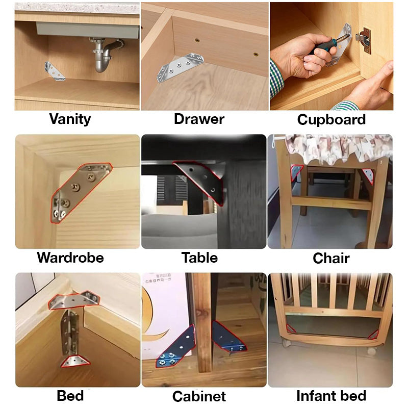Universal Stainless Steel Furniture Corner Connector