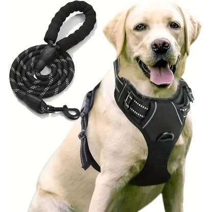 No Pull Dog Harness with  A Free Heavy Duty 5ft Dog Leash