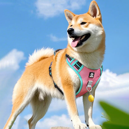 New Upgraded Reflective Soft Mesh Dog Harness - Step-in Anti-Slip Adjustable Padded for Outdoor Walking