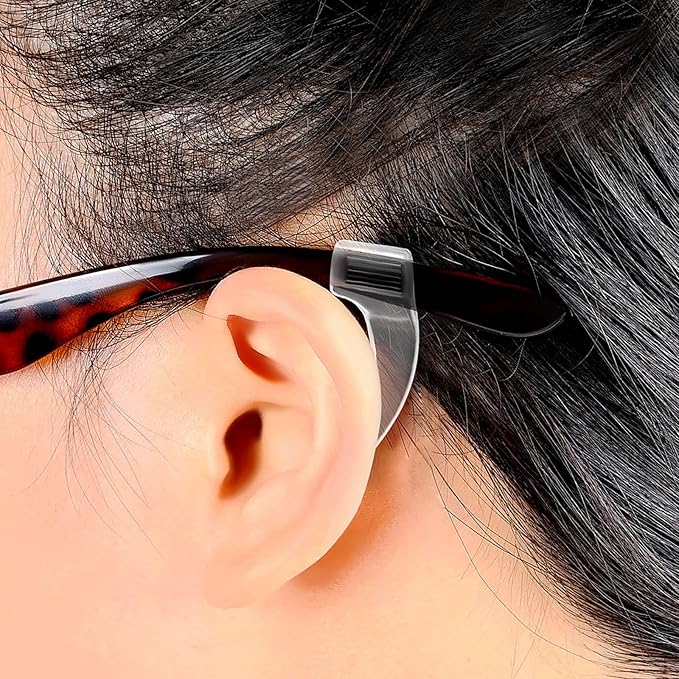 5 Pairs Silicone Glasses Ear Grips, Anti-Slip Eyeglass Holders for Sports, Running & Daily Wear