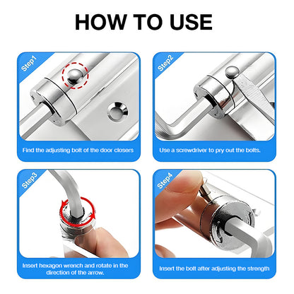 Automatic Door Self-Closing Hinge