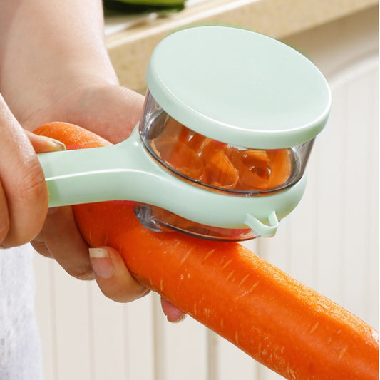 Double-sided Stainless Steel Peeler with Storage Box