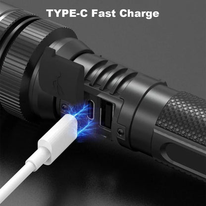 🔦 Digital Display Telescoping Zoom Flashlight