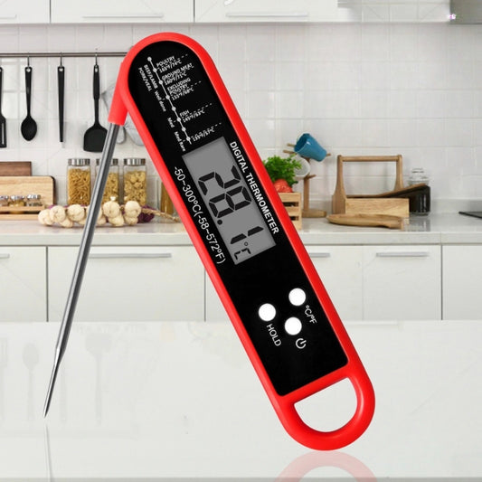 Folding Food Thermometer BBQ Meat Kitchen Thermometer, Baking Milk Water Thermometer（-50~300℃）