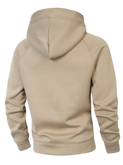 Men's Multi-Pocket Zip-Up Hoodie