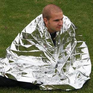 4-Pack Premium Emergency Mylar Blankets, Reflective Thermal Space Blanket for Survival, Camping, Hiking & First Aid