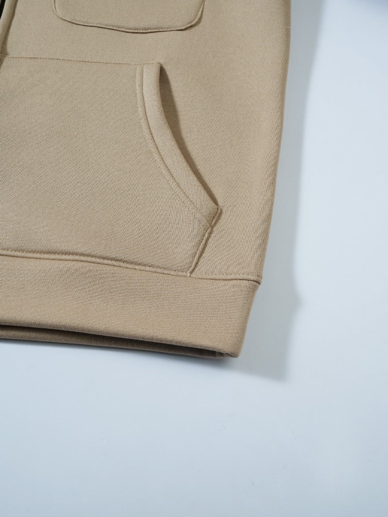 Men's Multi-Pocket Zip-Up Hoodie