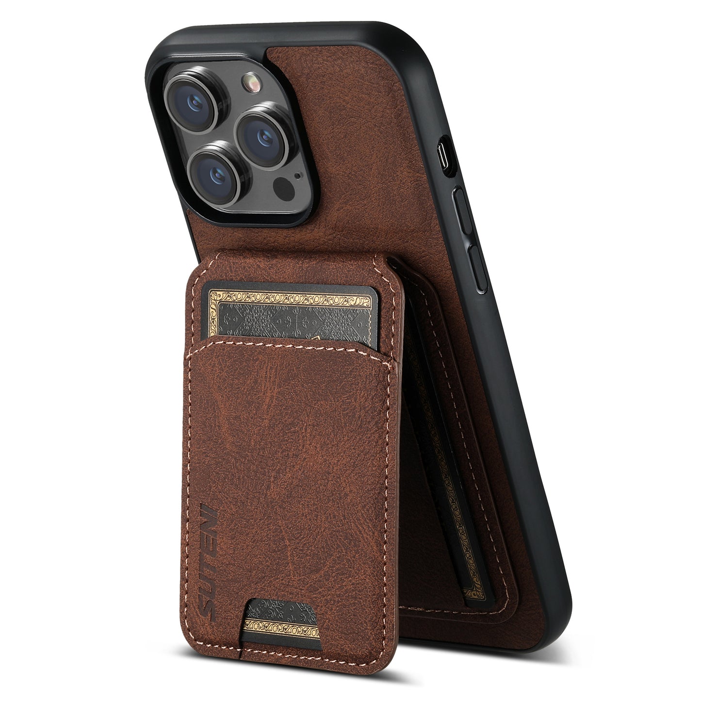 Suitable for iPhone 13/14/15/16 Series Magnetic Card Holder Protective Case