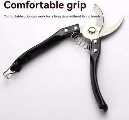 5-Piece SK-5 Steel Gardening Tool Set - Pruning Shears, Folding Saw & Garden Shears for Planting, Trimming & Yard Work
