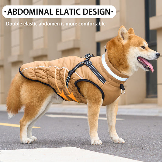 Adjustable Winter Dog Coat – Warm, Waterproof & Reflective