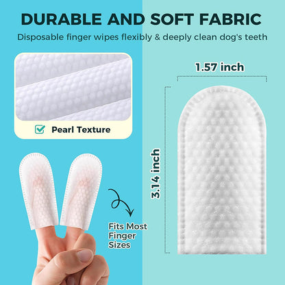 Pet Dental Finger Wipes